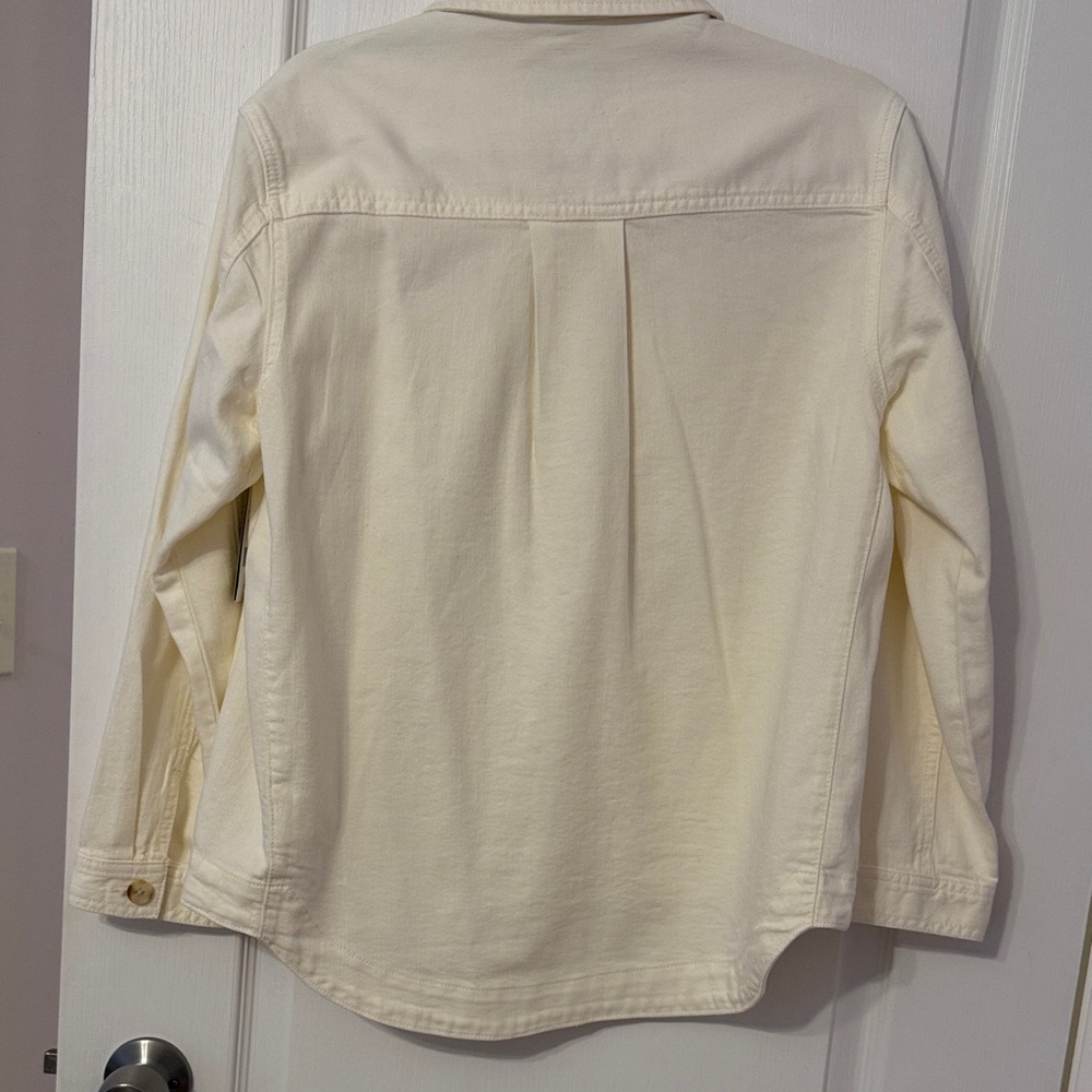 Liverpool Cream Button-Front Utility Jacket - Picture 4 of 11